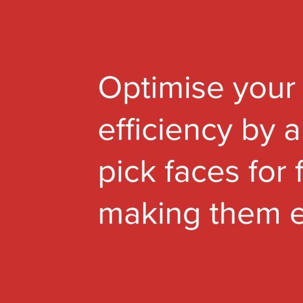 e-Commerce with an Advanced WMS - automatic pick faces