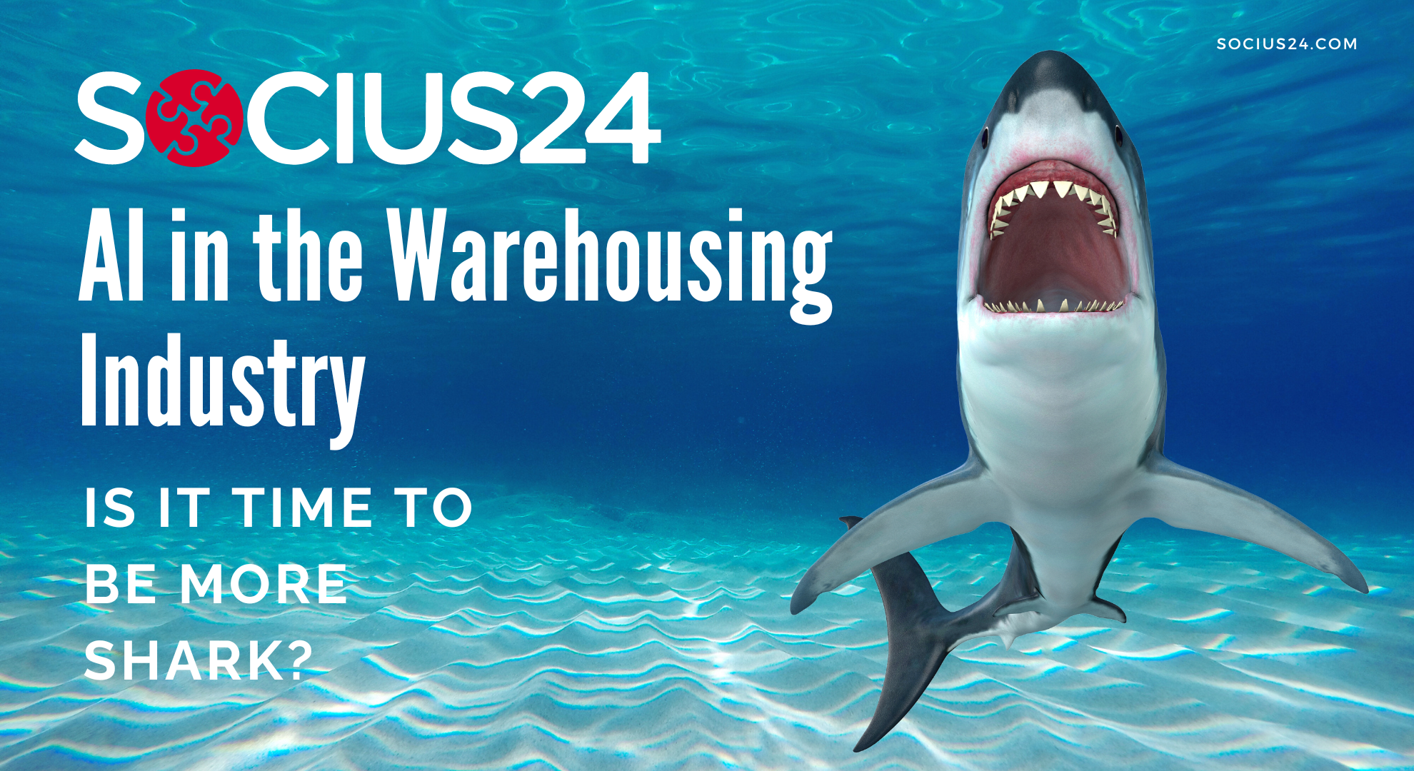 AI in the Warehousing Industry - a shark with its mouth open.