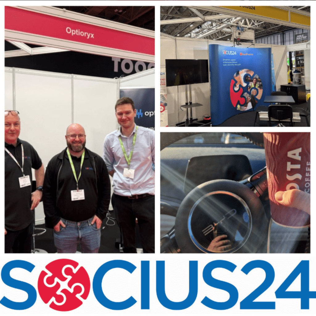 Socius24 and Optioryx at IntraLogisteX 2026 NEC Birmingham, Dispatcher WMS AI optimisation